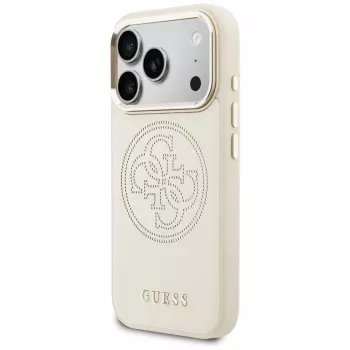 Guess Perforated 4G MagSafe-skal för Apple iPhone 17 Pro Max – beige