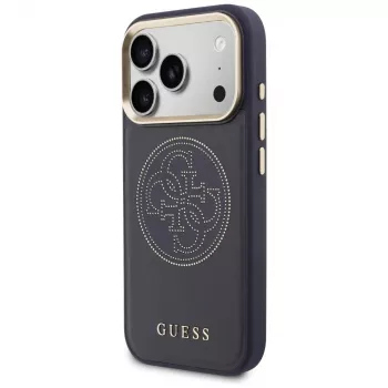 Guess Perforated 4G MagSafe-skal för iPhone 17 Pro, blå