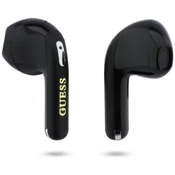 Guess Gold Line Triangle TWS Bluetooth-hörlurar med laddningsetui (svart)