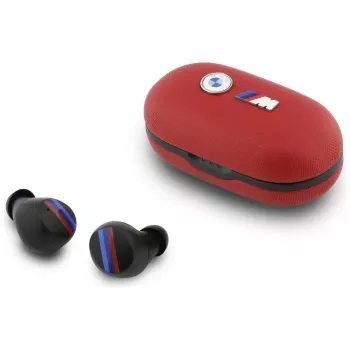 BMW M Metal Logo TWS Bluetooth-hörlurar med ENC, röd