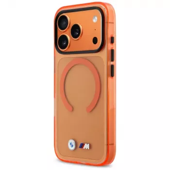 BMW M IML Metal Logos MagSafe-skal för iPhone 17 Pro Max, orange