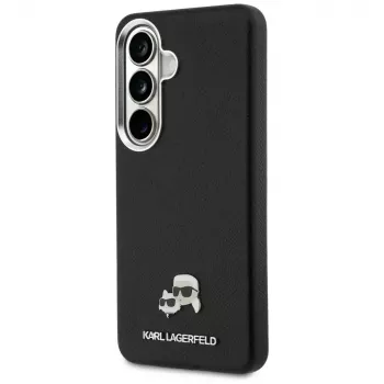 Karl Lagerfeld Saffiano KC Metal Logo MagSafe-skal för Samsung Galaxy S26, svart