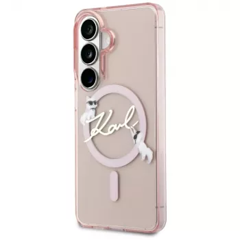 Karl Lagerfeld IML KC Script MagSafe-skal för Samsung Galaxy S26, rosa