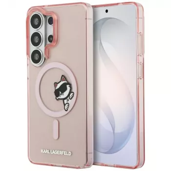KARL LAGERFELD IML Peekaboo Choupette MagSafe-skal för Samsung Galaxy S26 Ultra, rosa