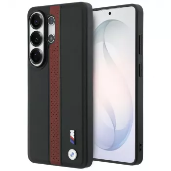 BMW Perforated Stripe Logo MagSafe-skal för Samsung Galaxy S26 Ultra röd