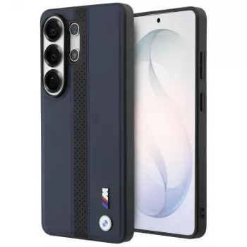 BMW Perforated Stripe Logo MagSafe-skal för Samsung Galaxy S26 Ultra – Navy Blue