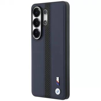 BMW Perforated Stripe Logo MagSafe-skal för Samsung Galaxy S26 Ultra – Navy Blue