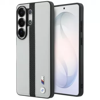 BMW Perforated Stripe Logo MagSafe-skal för Samsung Galaxy S26 Ultra grå
