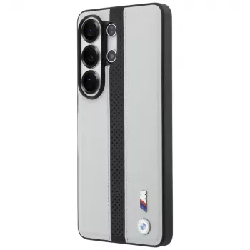 BMW Perforated Stripe Logo MagSafe-skal för Samsung Galaxy S26 Ultra grå