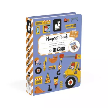 Janod Magnetibook Byggarbetsplats magnetiskt inlärningsspel