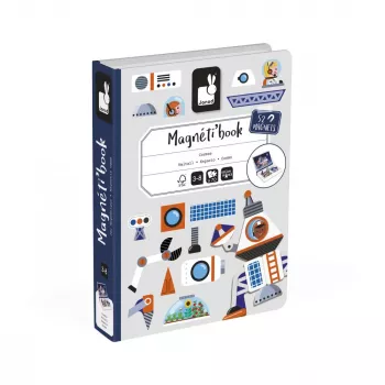 Janod Magnetibook Kosmos magnetiskt inlärningsspel – rymdtema