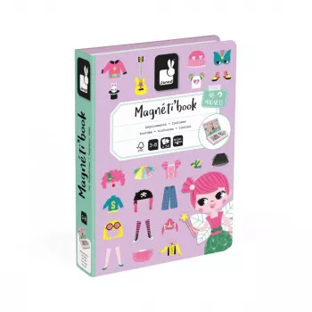 Janod Magnetibook Utklädningskläder flicka
