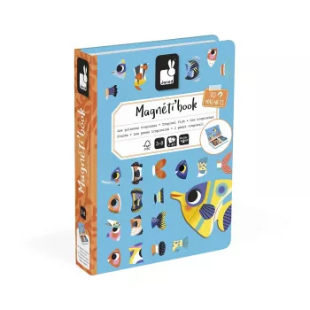 Janod Magnetibook Tropiska fiskar magnetisk pusselbok 3+