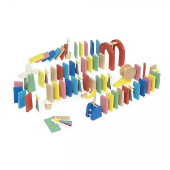Janod domino hinderbana 100 delar 3+