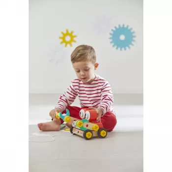 Janod Brico'Kids trärobot att montera och dra 2+