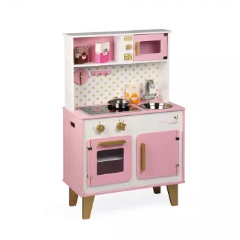 Janod Candy Chic stor träleksakskök med ljud