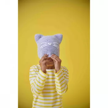 Janod kreativt stickset - kattmössa för barn från 8 år