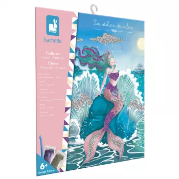 Janod Creative Art kit glitter sjöjungfrur 6+