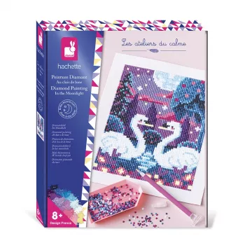 Janod Diamond Painting kit självlysande månskensnattscen 8+