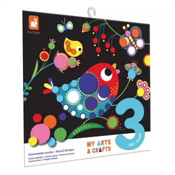 Janod My Arts & Crafts runda klistermärken kreativt flerfärgat set