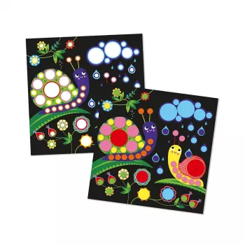 Janod My Arts & Crafts runda klistermärken kreativt flerfärgat set