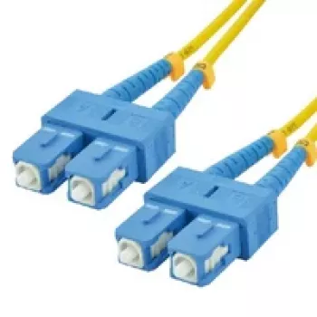 MCL Samar FJOS2/SCSC-1M OS2 singlemode simplex fiberoptisk patchkabel SC/SC 1 m gul