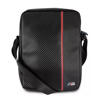 BMW surfplatta fodral 8 inch Carbon Red Stripe svart