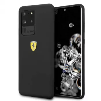 Ferrari hardcase FESSIHCS69BK silikonfodral för Samsung Galaxy S20 Ultra – svart