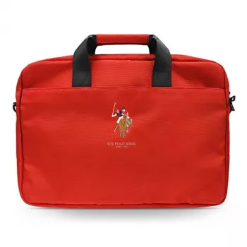 U.S. POLO ASSN. USCB15PUGFLRE 16 tums laptopryggsäck röd
