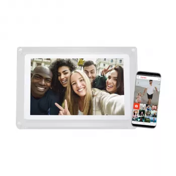 Braun DigiFrame 1020 WiFi 10,1 inch digital fotoram vit akryl