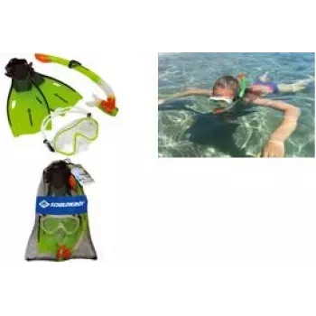 SCHILDKROT FUN SPORT Junior snorkelset BERMUDA 3-delat S/M