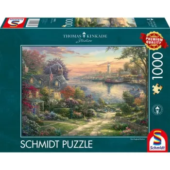 SCHMIDT SPIELE Thomas Kinkade Studios: Harbor in New England (1 000 bitar)
