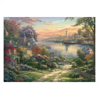 SCHMIDT SPIELE Thomas Kinkade Studios: Harbor in New England (1 000 bitar)