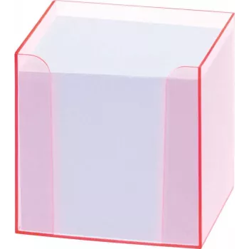 Folia 99072 anteckningsbox med fluorescerande kant rosa