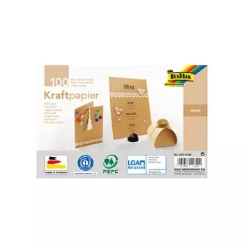 Folia kraftkartong motivblock kraftpapper A5 120 g/m² - 120 g/m² - A5