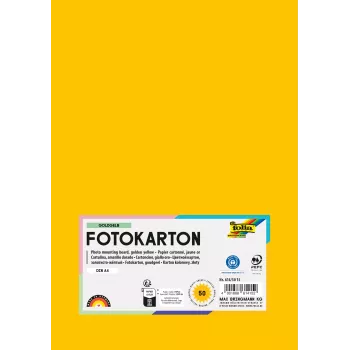 Folia 614/50 15 cardstock A4 guldgul 300 g/m² 50 ark