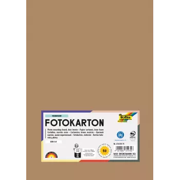 Folia 614/50 75 - brunröd - monokrom - A4 (210 x 297 mm) - 300 g/m² - 50 ark - Tyskland