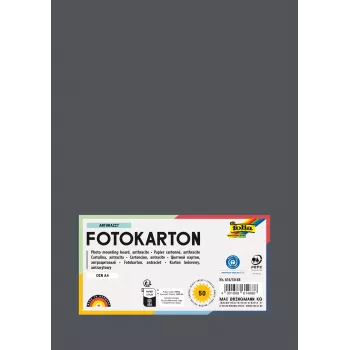 Folia 614/50 88 - antracit - uni - A4 (210 x 297 mm) - 300 g/m² - 50 ark - Tyskland