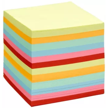 Folia 700 ark anteckningsblock, blandade färger, 90x90 mm