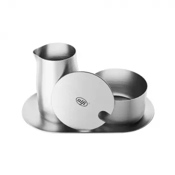 ALFI mjölk- och sockerset silver