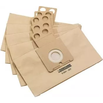 Kärcher Dust Bag Kit (5 Pieces) - for Robotic Vacuum Cleaner - Fleece Filter Bags - Compatible with WD 4, WD 5, WD 6