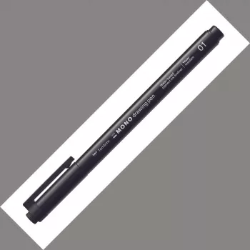 Tombow Mono Fineliner teckenpenna 01 spets 0,24 mm linje svart 12-pack