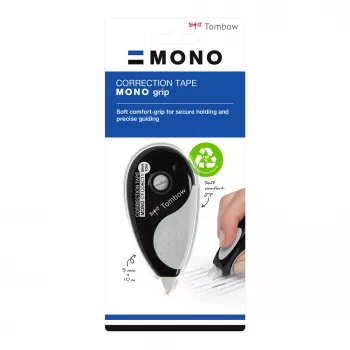Tombow korrigeringsband-rulle Grip CT-CD5C11 5 mm x 10 m svart/vit