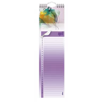 BRUNNEN årsoberoende födelsedagskalender 9,5 x 34,5 cm (0000176424)