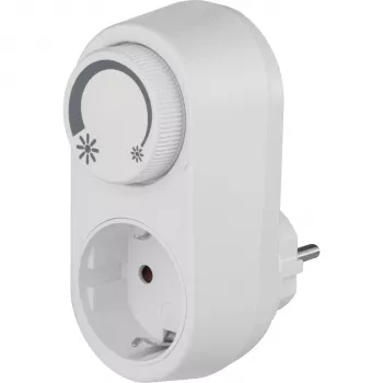 REV Ritter mellansticksdimmer med inbyggd LED-dimmer, vit, EMD201