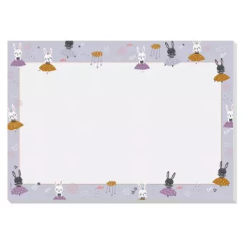 SIGEL skrivbordsunderlägg Bunny Ballerinas lila papper 30 ark