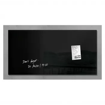 SIGEL artverum glasmagnetwhiteboard 910 x 460 mm supervit ramlös