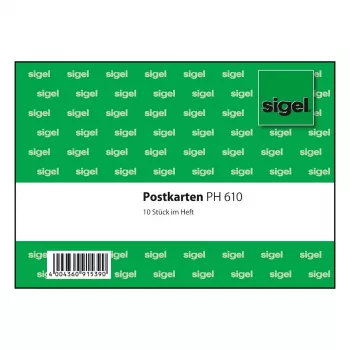 SIGEL PH610 självhäftande visningstavla A4 grön 10-pack