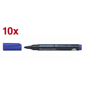 Schneider Maxx 130 permanentpenna blå 1,0–3,0 mm (10-pack)