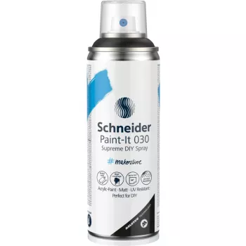 Schneider Paint-It 030 Supreme DIY akrylfärgspray svart 200 ml
